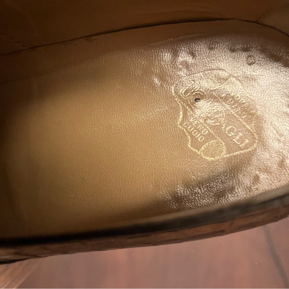 Beautiful Black Genuine Caiman Crocodile Shoe Mfg in Italy by Uomo Magli. - Picture 9 of 11